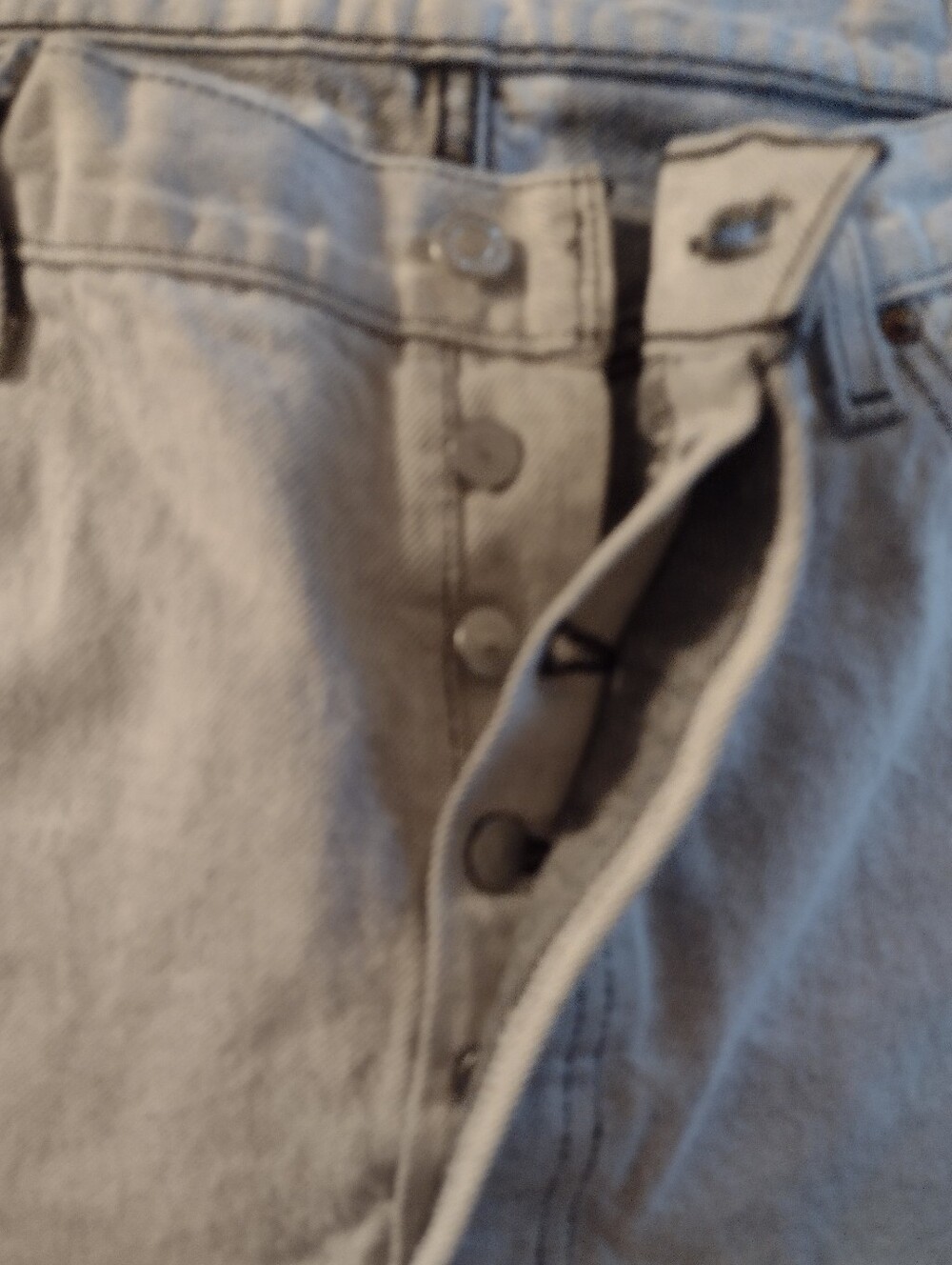 Levi's 501 XX Button Fly Jeans Mens 36X29 Light Wash Straight Leg Vintage 90's - Picture 9 of 11